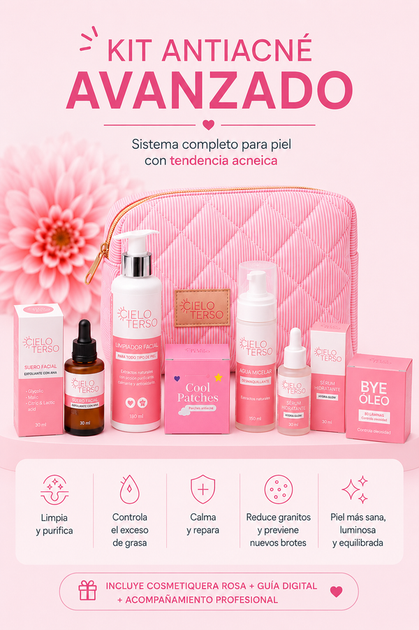 SISTEMA ANTIACNÉ CIELO TERSO | Kit Completo - Guía - Acompañamiento